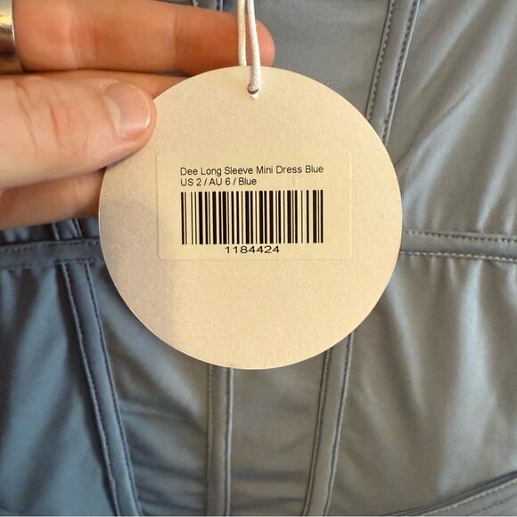 Princess Polly NWT Dee Long Sleeve Mini Dress Size 2 - Picture 8 of 8
